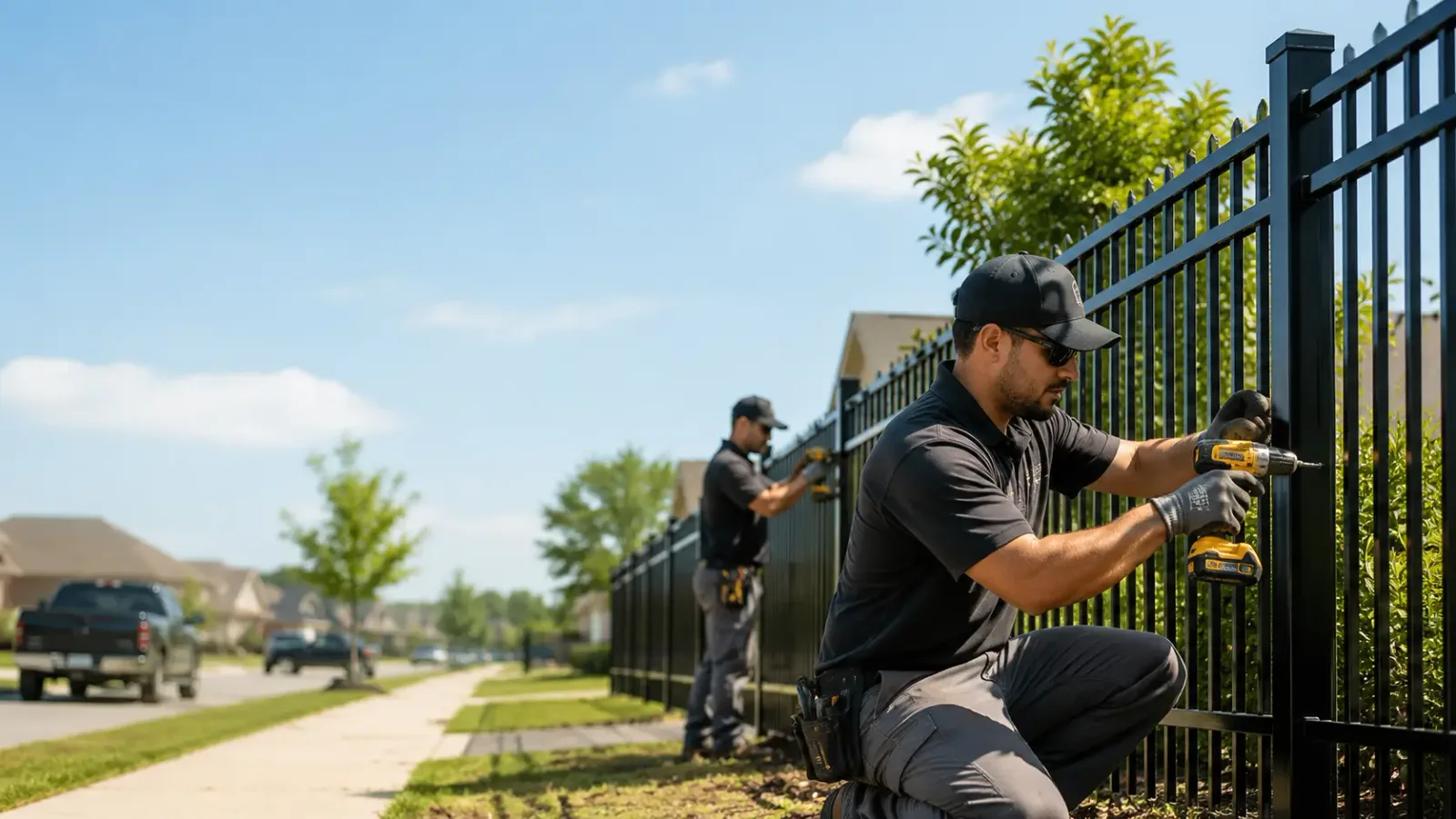 Metal Fence Installation in Iowa, LA